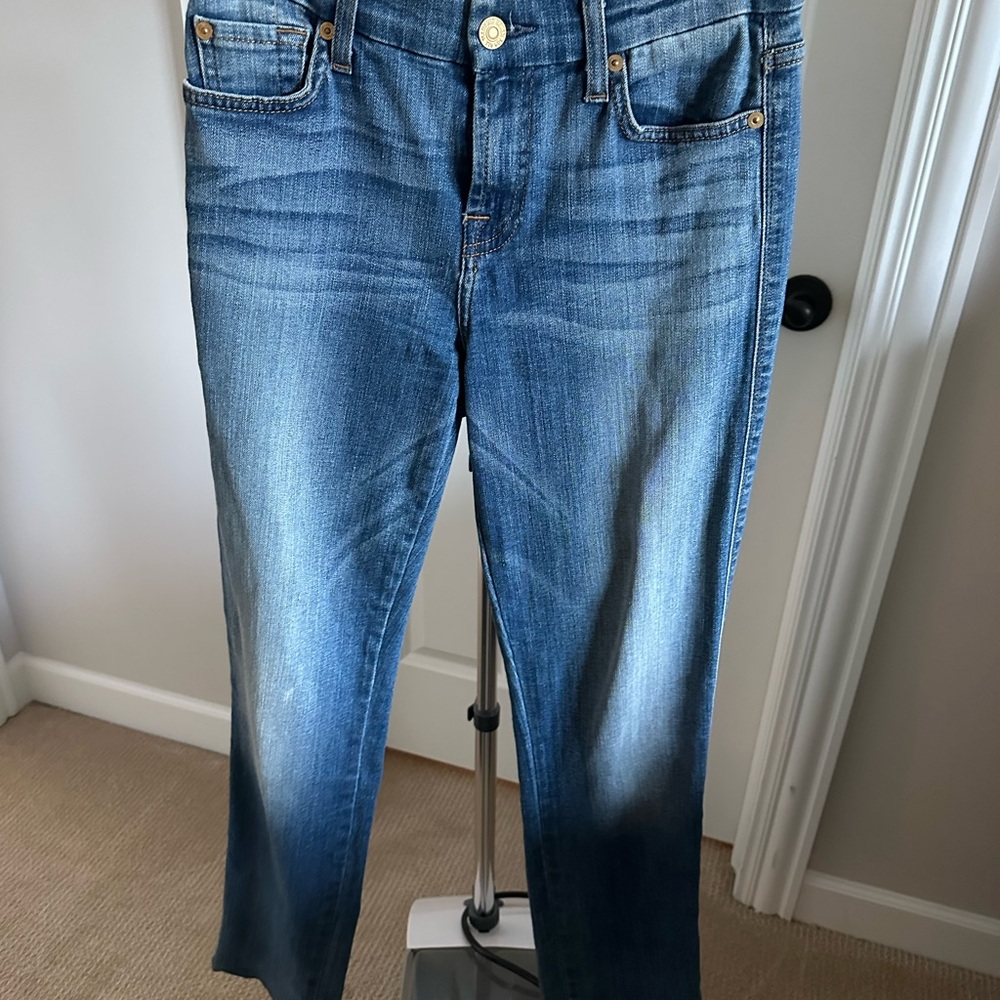 7 For All Mankind Medium Wash Boot Cut Jeans